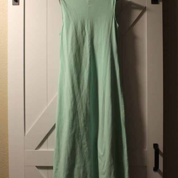 CHADWICK MINT GREEN MIDI BRA TOP DRESS EMPIRE WAIST S EUC - Picture 3 of 6